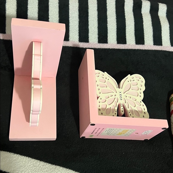 Other - Pink and White Butterfly Bookend